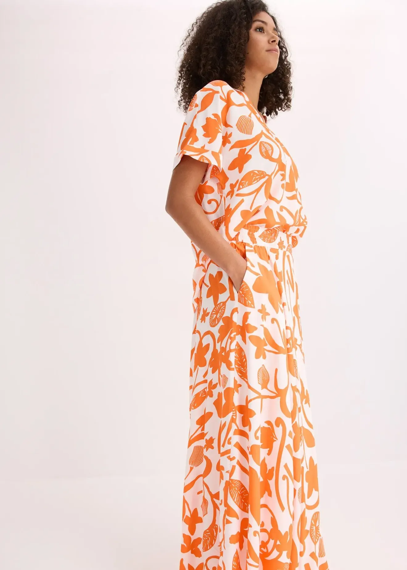 bonprix Jupe longue et fluide en viscose|Femme Jupes