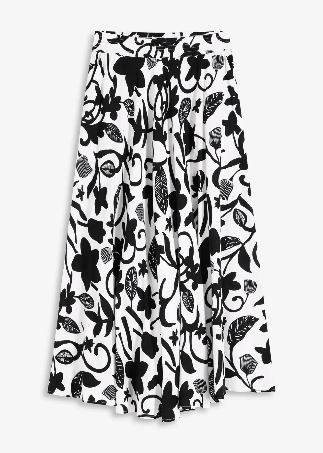 bonprix Jupe longue et fluide en viscose|Femme Jupes