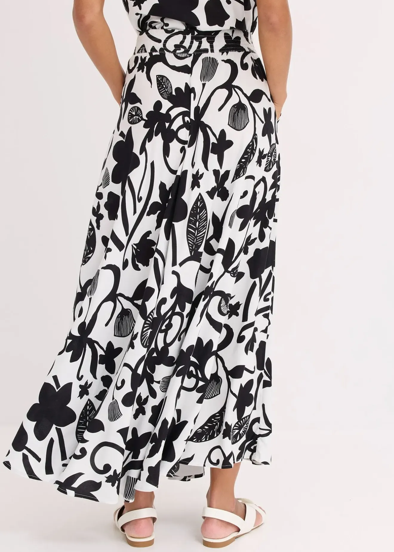 bonprix Jupe longue et fluide en viscose|Femme Jupes