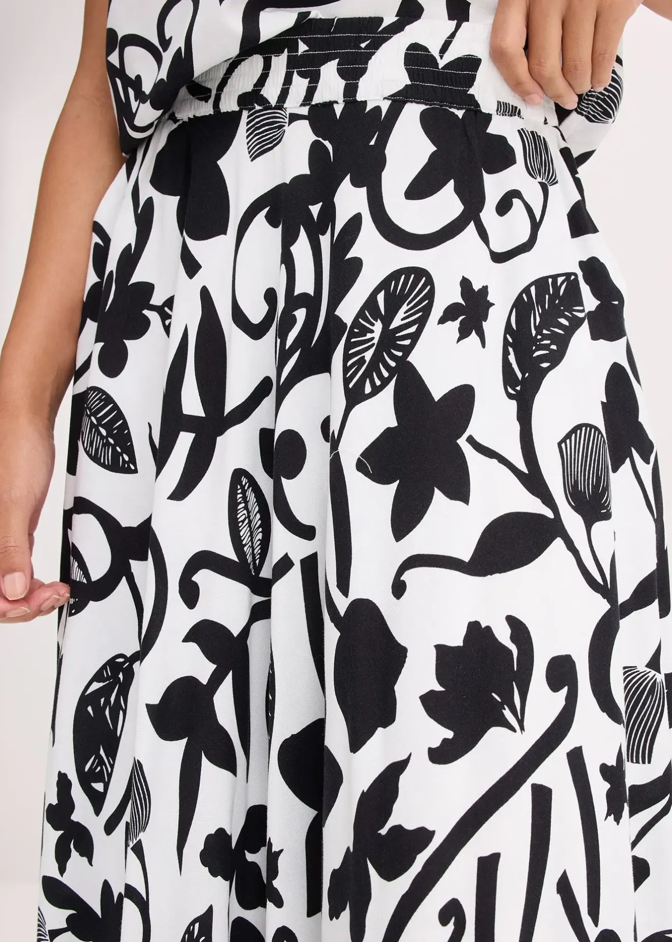 bonprix Jupe longue et fluide en viscose|Femme Jupes