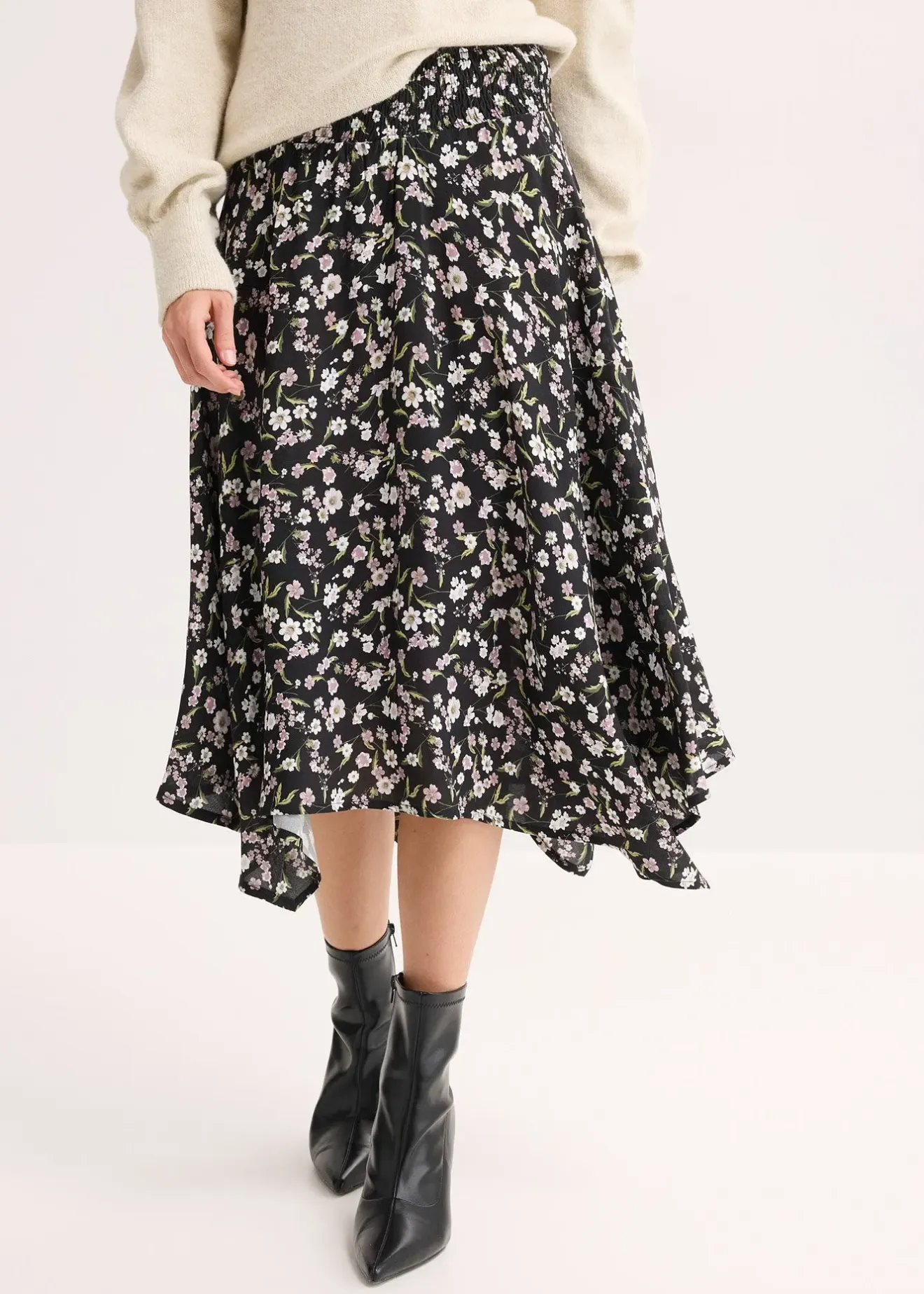 Femme bonprix Jupes|Jupe midi 100% viscose