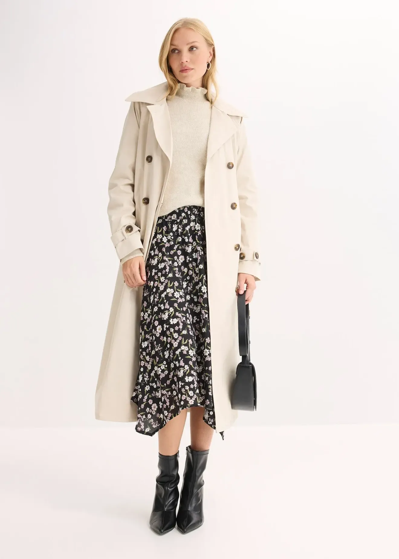 Femme bonprix Jupes|Jupe midi 100% viscose