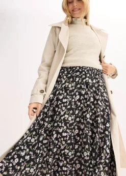 Femme bonprix Jupes|Jupe midi 100% viscose