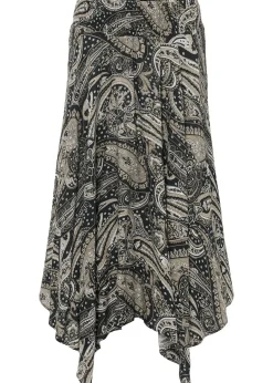 Femme bonprix Jupes|Jupe midi asymétrique 100% viscose