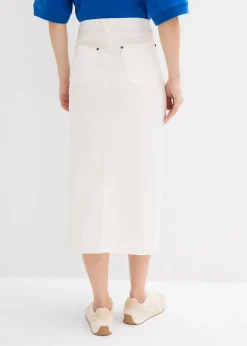 bonprix Jupe midi en jean|Femme Jupes