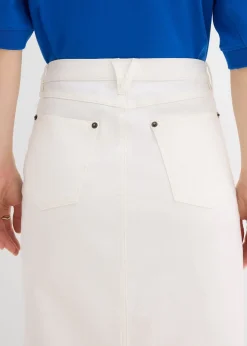 bonprix Jupe midi en jean|Femme Jupes