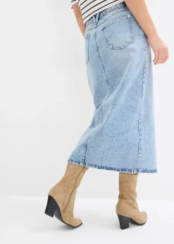 Femme bonprix Jupes|Jupe midi en jean