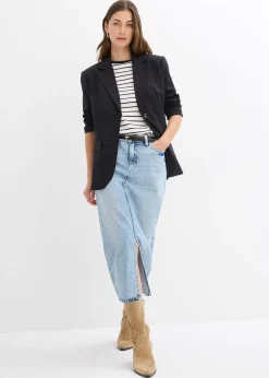 Femme bonprix Jupes|Jupe midi en jean