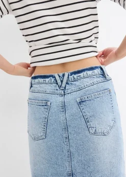 Femme bonprix Jupes|Jupe midi en jean