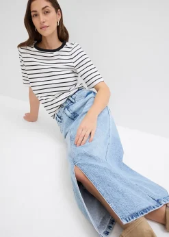 Femme bonprix Jupes|Jupe midi en jean