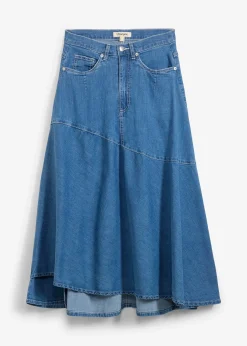 bonprix Jupe midi en jean, taille haute|Femme Jupes