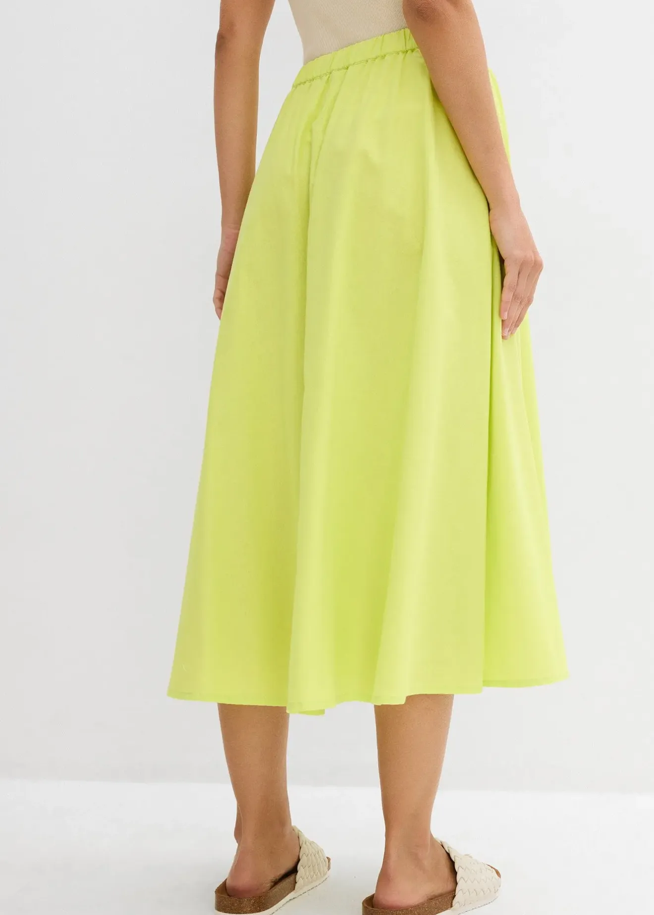 Femme bonprix Jupes|Jupe midi en lin majoritaire