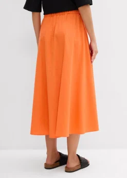 Femme bonprix Jupes|Jupe midi en lin majoritaire