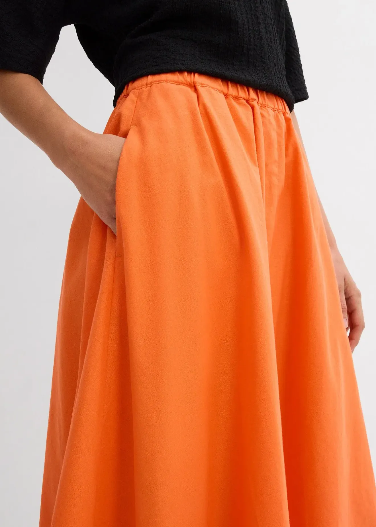 Femme bonprix Jupes|Jupe midi en lin majoritaire