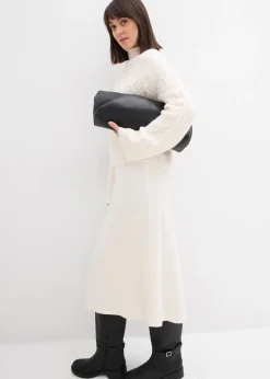 Femme bonprix Jupes|Jupe midi en maille douce