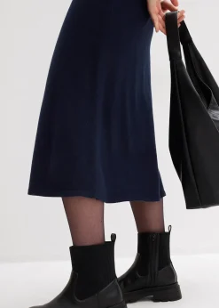 Femme bonprix Jupes|Jupe midi en maille douce