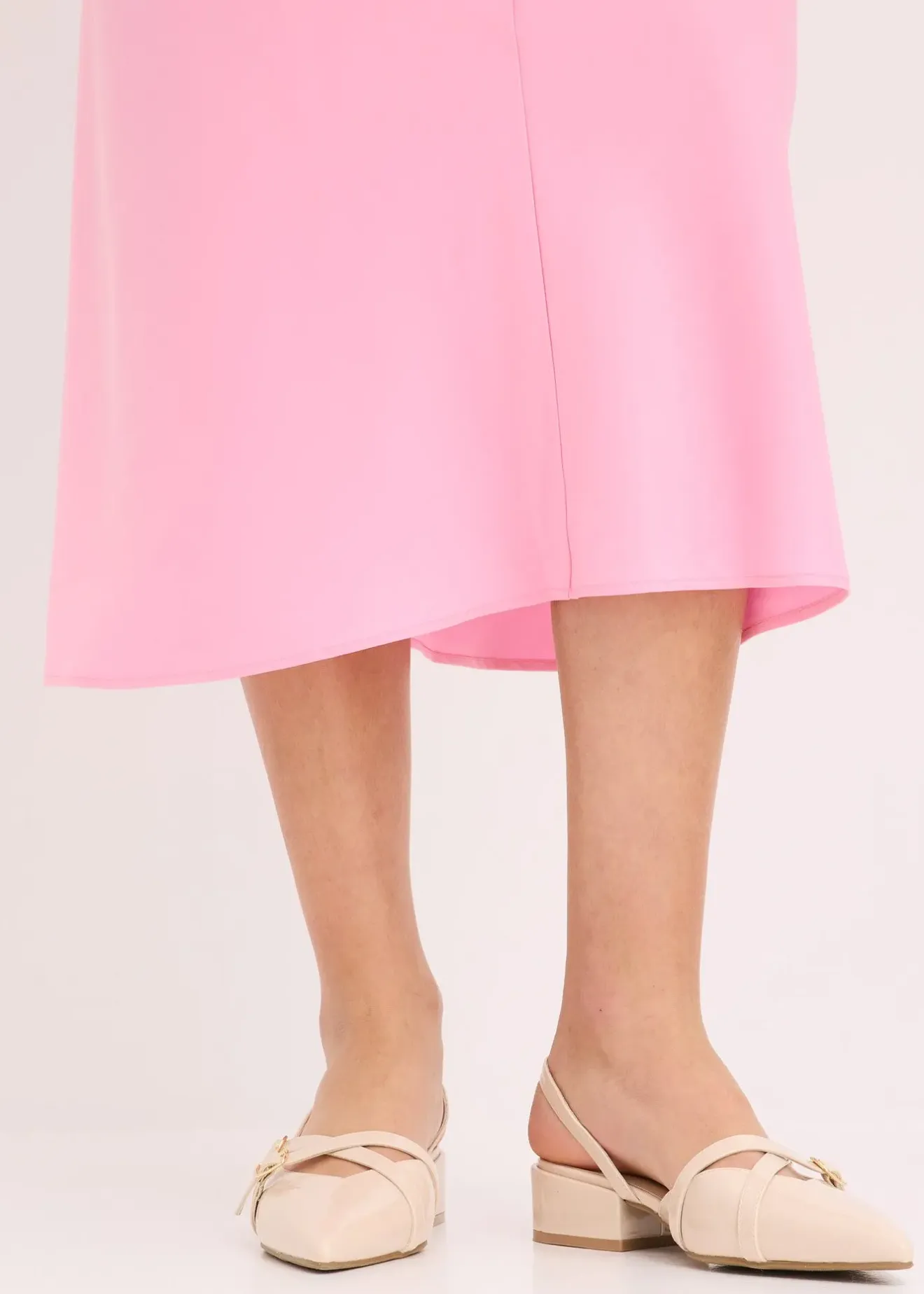 bonprix Jupe midi en satin|Femme Jupes