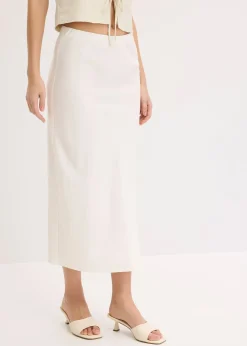 Femme bonprix Jupes|Jupe midi en satin