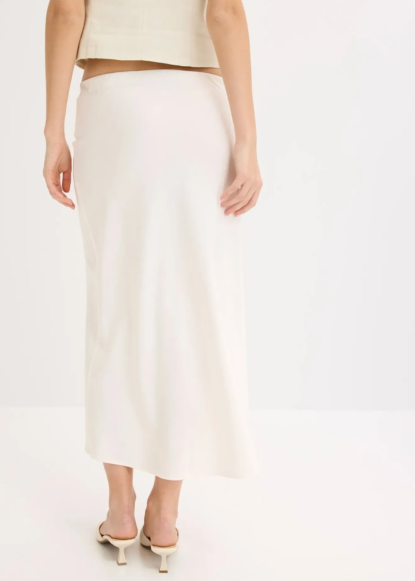 Femme bonprix Jupes|Jupe midi en satin