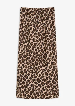 Femme bonprix Jupes|Jupe midi en satin fluide