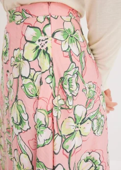 Femme bonprix Jupes|Jupe midi fluide en viscose mélangée