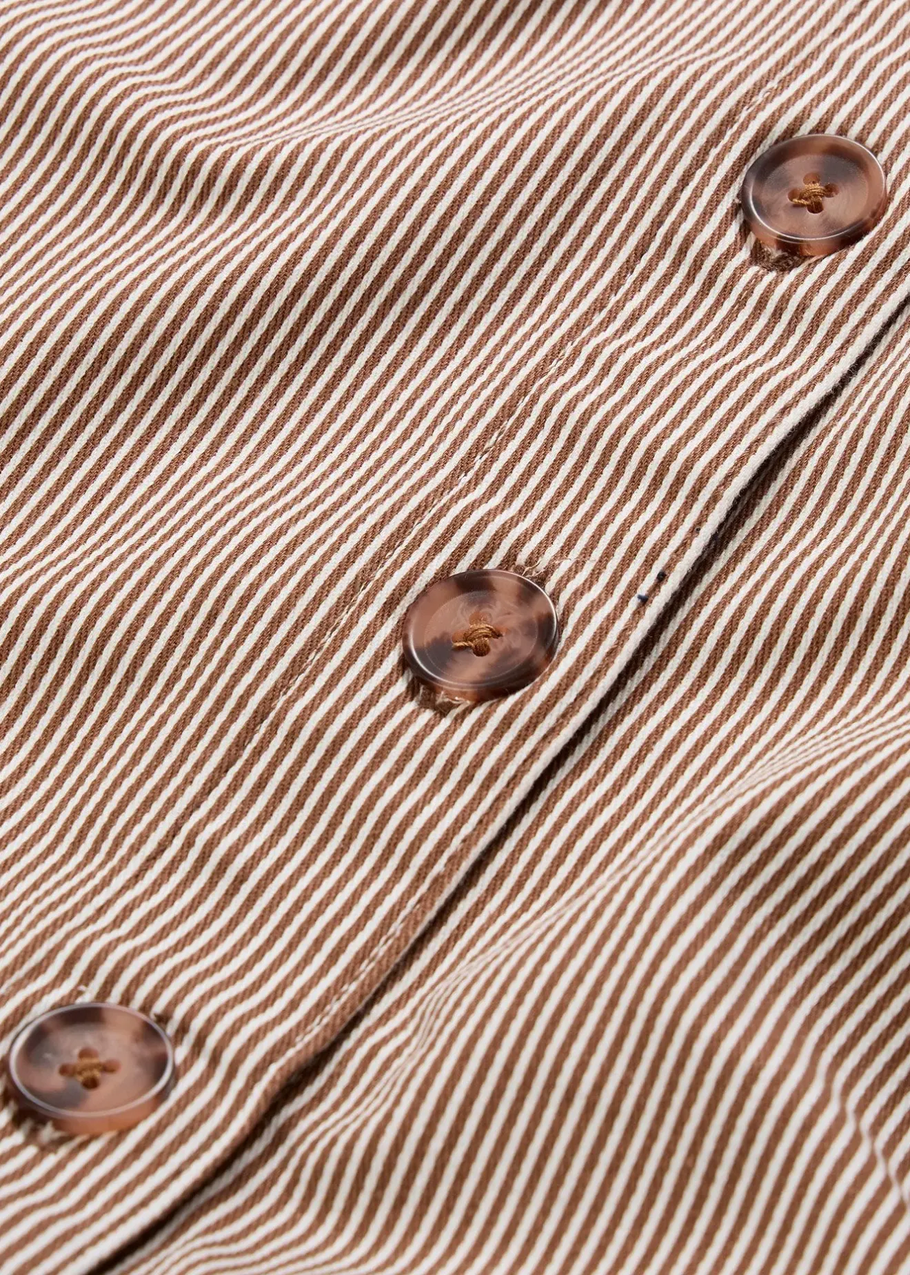 Femme bonprix Jupes|Jupe midi rayée à boutons