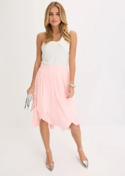 Femme bonprix Jupes|Jupe midi volantée