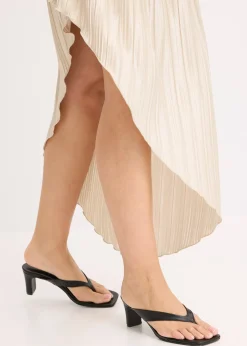 Femme bonprix Jupes|Jupe plissée en satin brillant