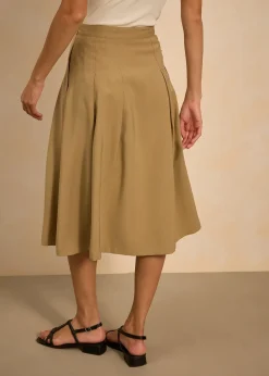 bonprix Jupe plissée en viscose mélangée|Femme Jupes