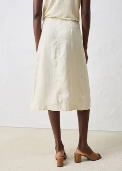 Femme bonprix Premium|Jupes|Jupe portefeuille 100 % lin