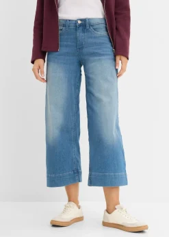 bonprix Jupe-culotte 7/8 en jean extensible ultra-doux|Femme Jeans