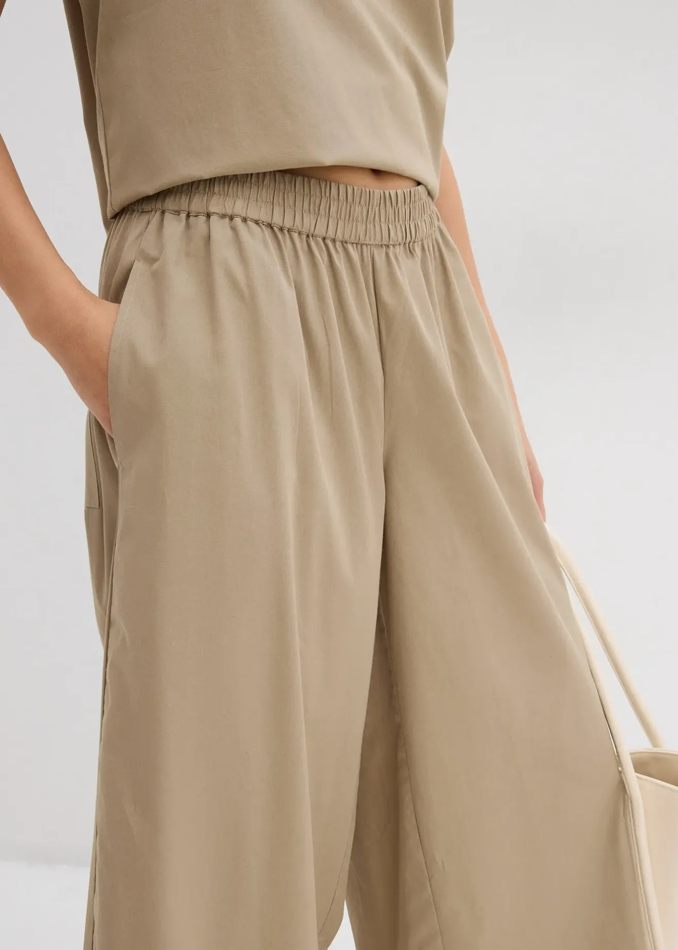 Femme bonprix Deux Pièces & Ensembles|Pantalons|Jupe-culotte ample 100% coton