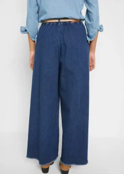 Femme bonprix Jeans|Jupe-culotte ample en jean