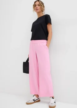 bonprix Jupe-culotte douce en viscose mélangée|Femme Pantalons