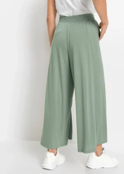 bonprix Jupe-culotte en jersey, jambes larges|Femme Pantalons