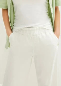 bonprix Jupe-culotte en lin, longueur mollet|Femme Pantalons