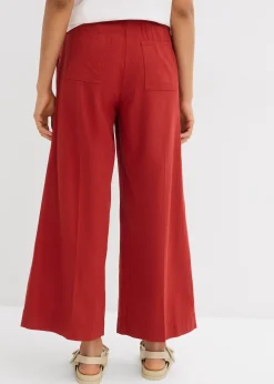 bonprix Jupe-culotte en viscose mélangée à taille élastiquée|Femme Pantalons