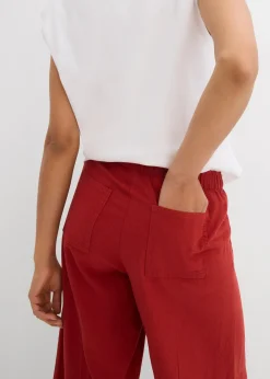 bonprix Jupe-culotte en viscose mélangée à taille élastiquée|Femme Pantalons