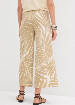 Femme bonprix Pantalons|Jupe-culotte fluide en viscose mélangée