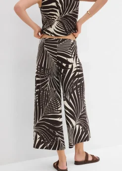 bonprix Jupe-culotte fluide en viscose mélangée|Femme Pantalons