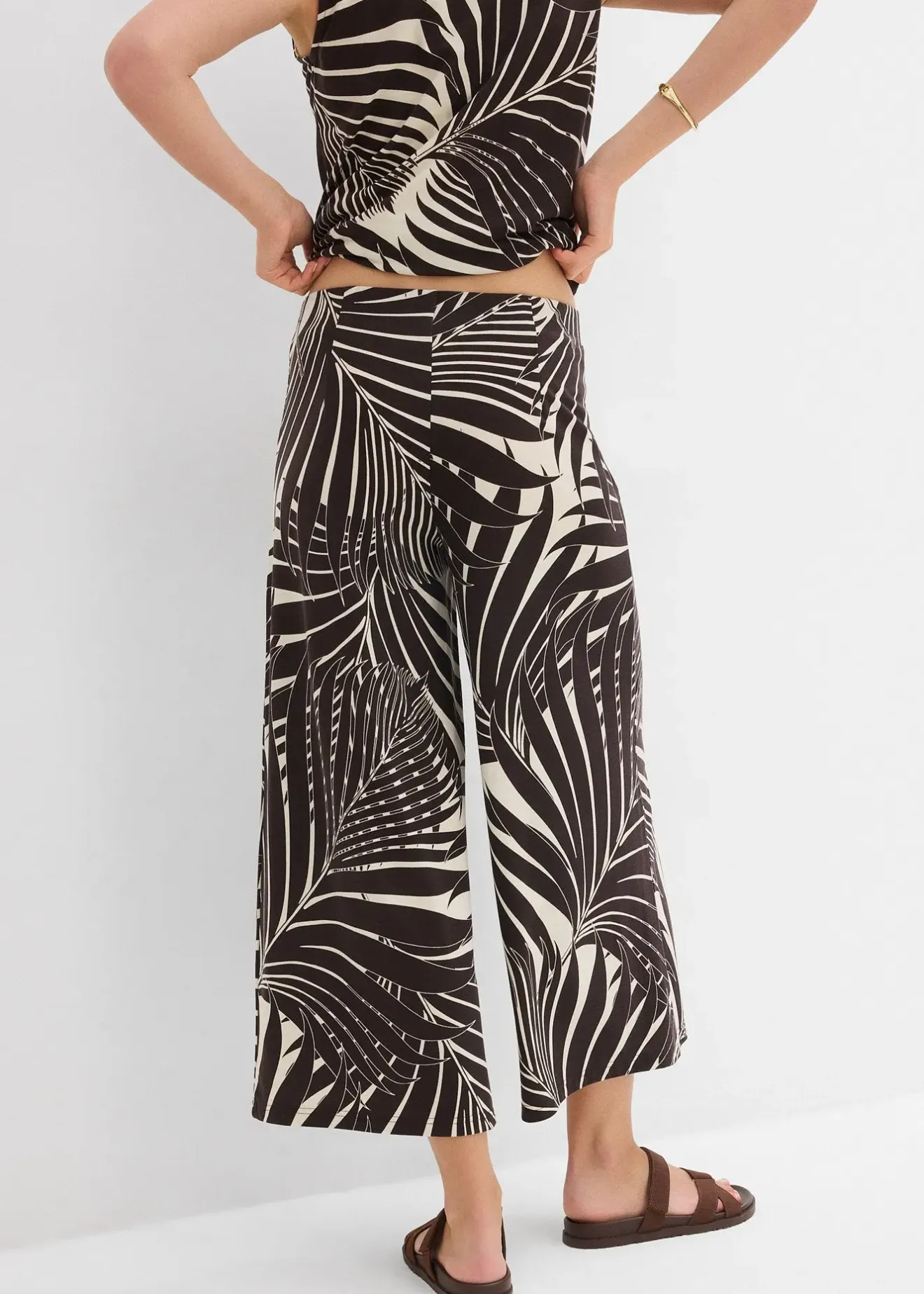 bonprix Jupe-culotte fluide en viscose mélangée|Femme Pantalons