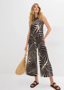 bonprix Jupe-culotte fluide en viscose mélangée|Femme Pantalons