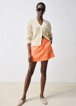 bonprix Jupe-short 100% lin|Femme Premium|Shorts