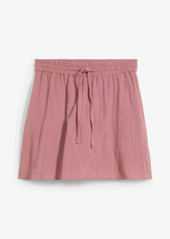 Femme bonprix Pantalons|Jupe-short en gaze de coton
