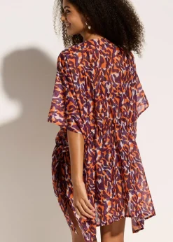 bonprix Kimono de plage avec détail à nouer|Femme Vêtements De Plage|Chemisiers