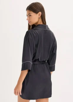 Femme bonprix Peignoirs|Dessous|Kimono en satin brillant