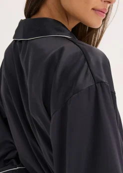 Femme bonprix Peignoirs|Dessous|Kimono en satin brillant