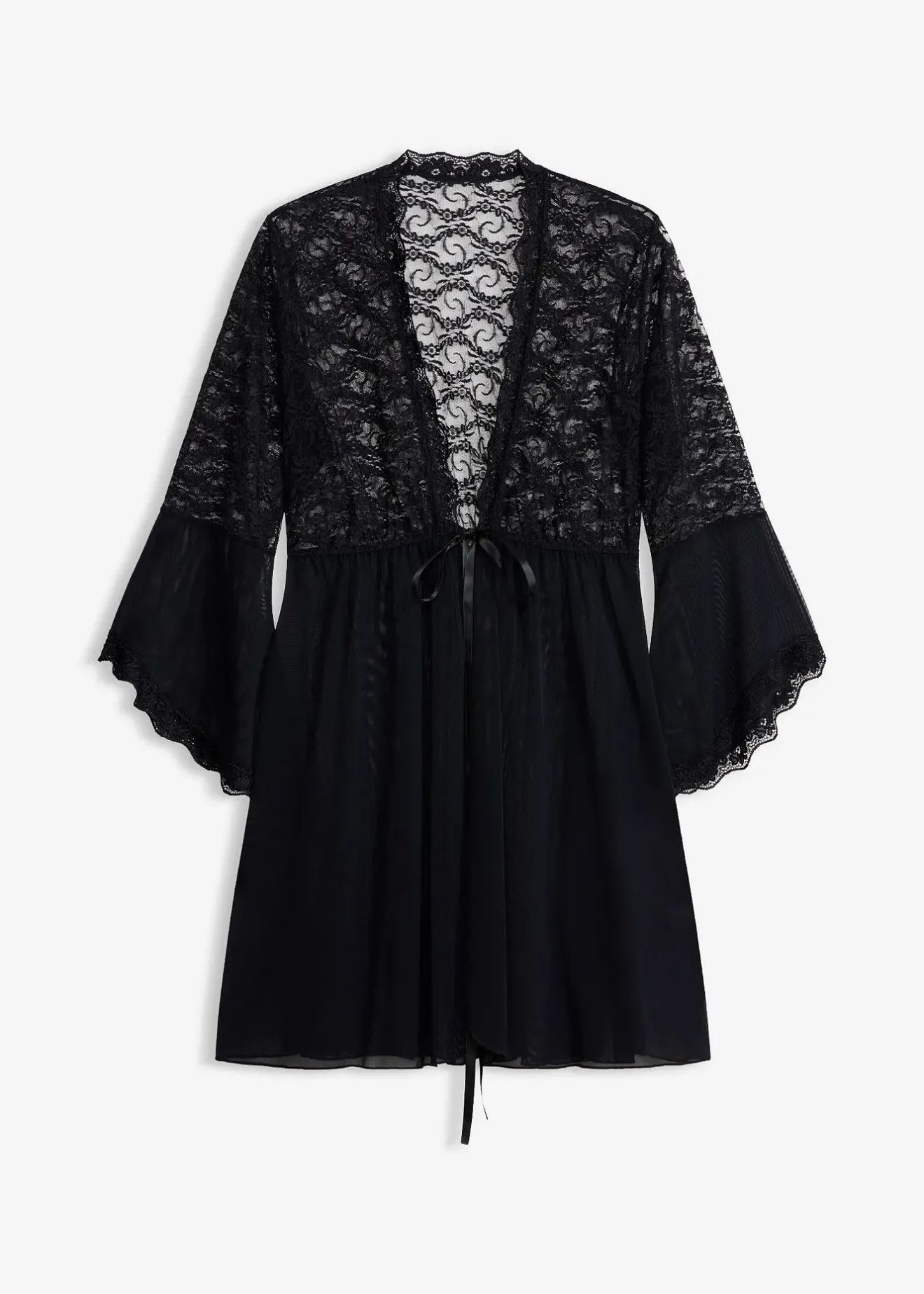 bonprix Kimono et string (ens. 2 pces)|Femme Guêpières & Déshabillés|Peignoirs