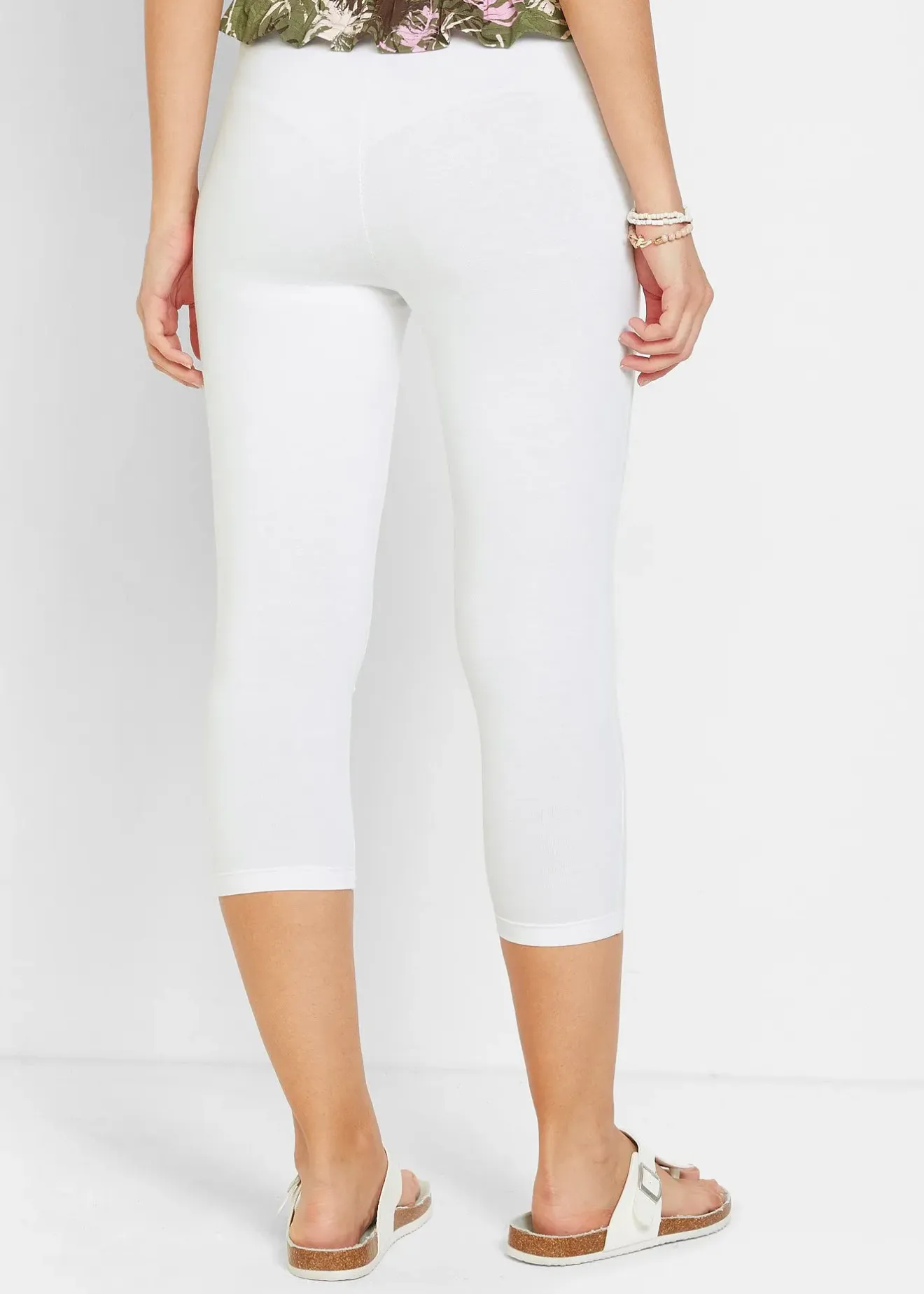 Femme bonprix Basiques|Pantalons|Legging corsaire à taille extensible