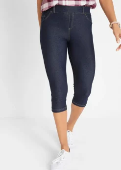 bonprix Legging corsaire imitation jean|Femme Pantalons